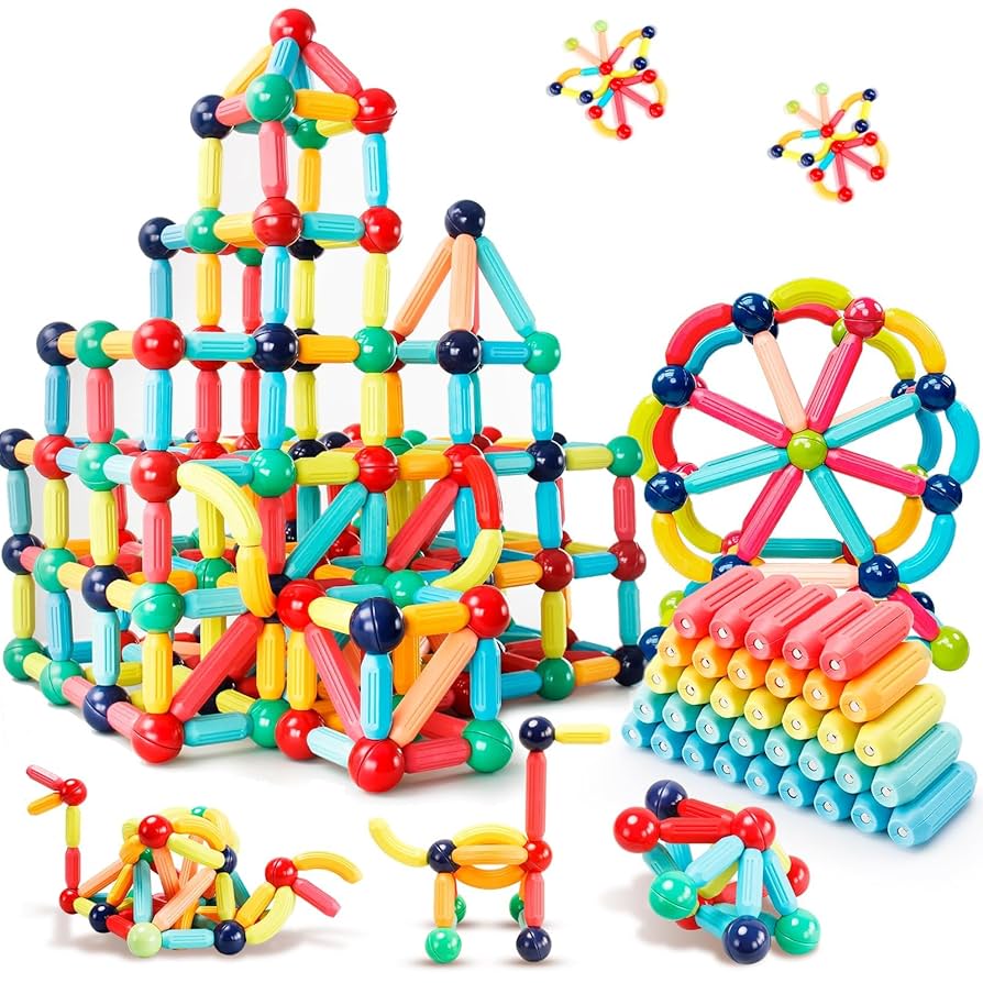 Magnetic Building Blocks Set for Kids 3+ | Playzo Educational & Creative Toy for kids