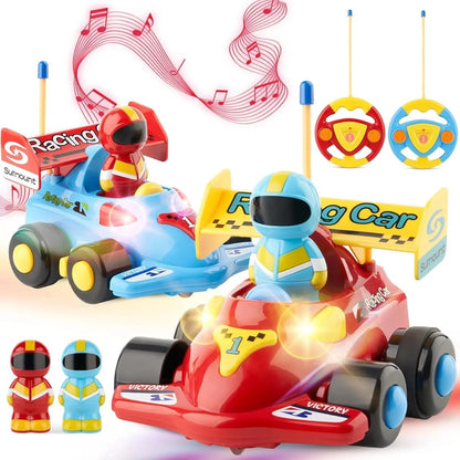 Remote Control Racing Car with Removable Driver | RC Formula Race Car with Lights, Music & Sounds for Kids