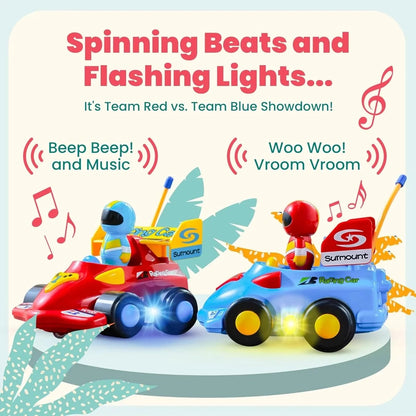 Remote Control Racing Car with Removable Driver | RC Formula Race Car with Lights, Music & Sounds for Kids