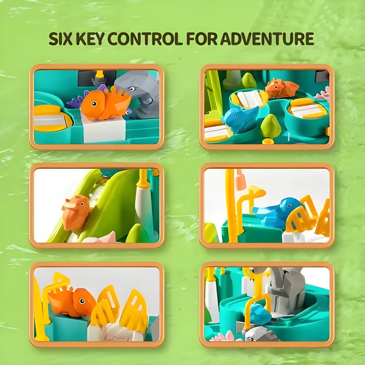 Dinosaur Adventure Orbital Track Set for Kids | 10-Level Educational Dinosaur Maze & STEM Learning Toy