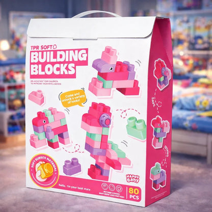 80 pcs kids learning blocks and construction toy